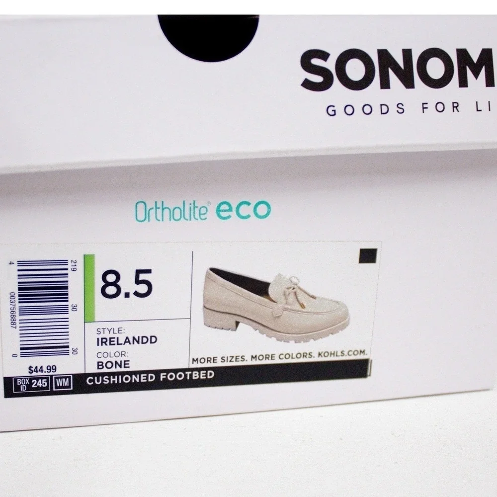 New! SONOMA LOAFERS Slip On Shoes Size 8.5- New With Tags
